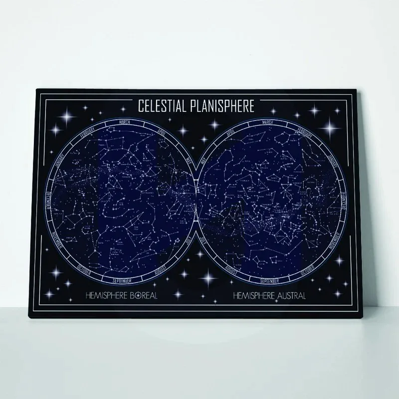 Πινακας σε καμβά CELESTIAL PLANISPHERE MAP