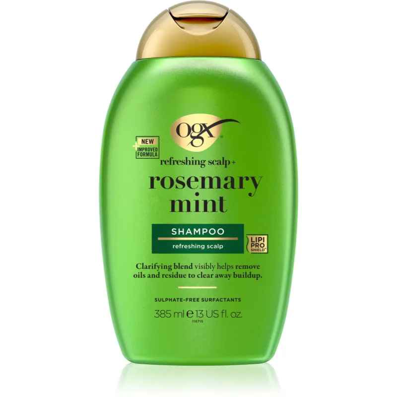 OGX Rosemary Mint καθαριστικό σαμπουάν Για λιπαρό δέρμα της κεφαλής 385 ml