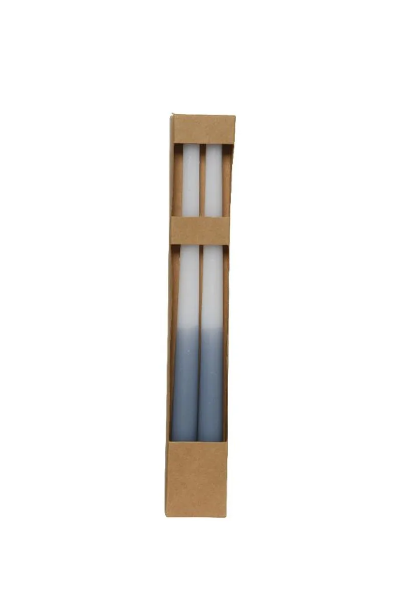 Κερι Κηροπηγιου Ντεγκραντε Σετ Των 2 2.3x2.3x30cm Σιέλ Kaeming