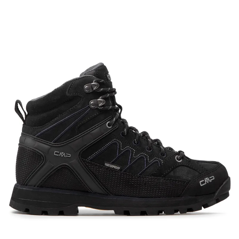 Παπούτσια πεζοπορίας CMP Moon Mid Trekking Shoe Wp 31Q4797 Μαύρο