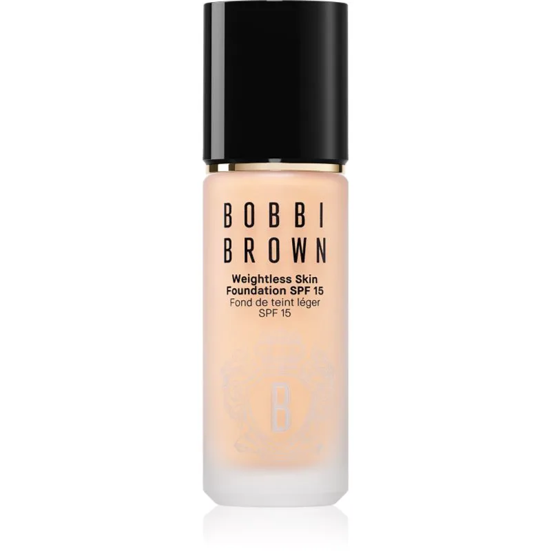 Bobbi Brown Weightless Skin Foundation SPF 15 μακράς διαρκείας μεικ απ με ενυδατικό αποτέλεσμα απόχρωση Neutral Sand 30 ml