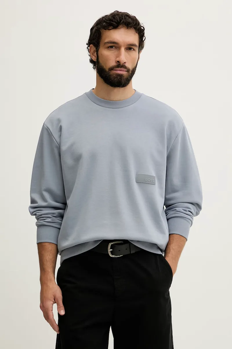 BOSS Green μπλούζα ανδρική με βαμβάκι SW_Crewneck