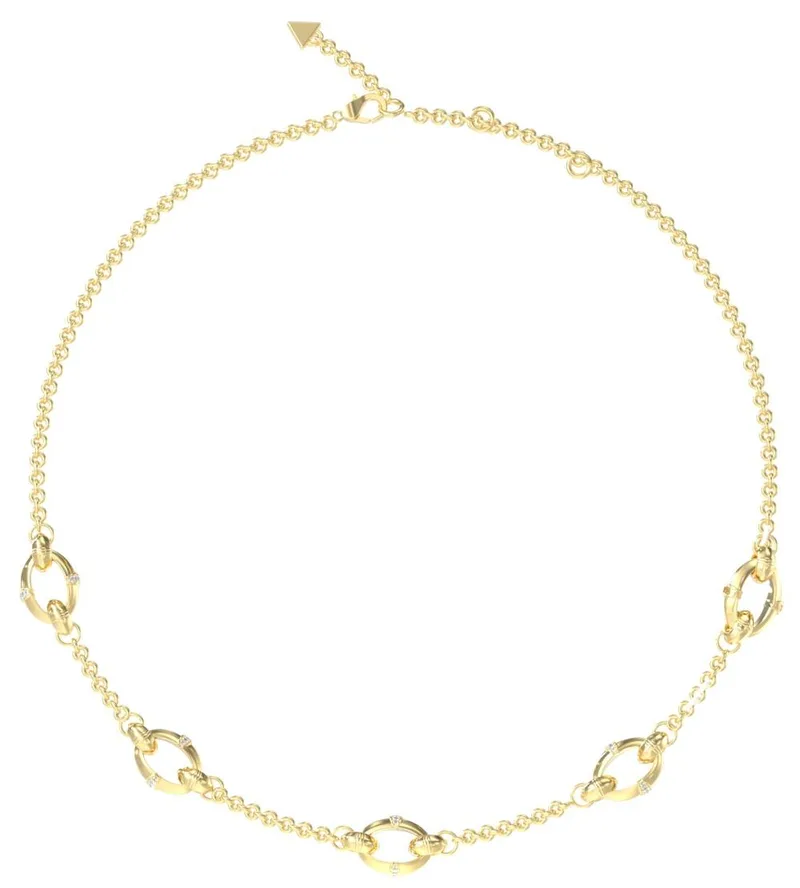 GUESS STEEL Κολιέ από Ανοξείδωτο ατσάλι Χρυσό JUBN05167JWYGT/U