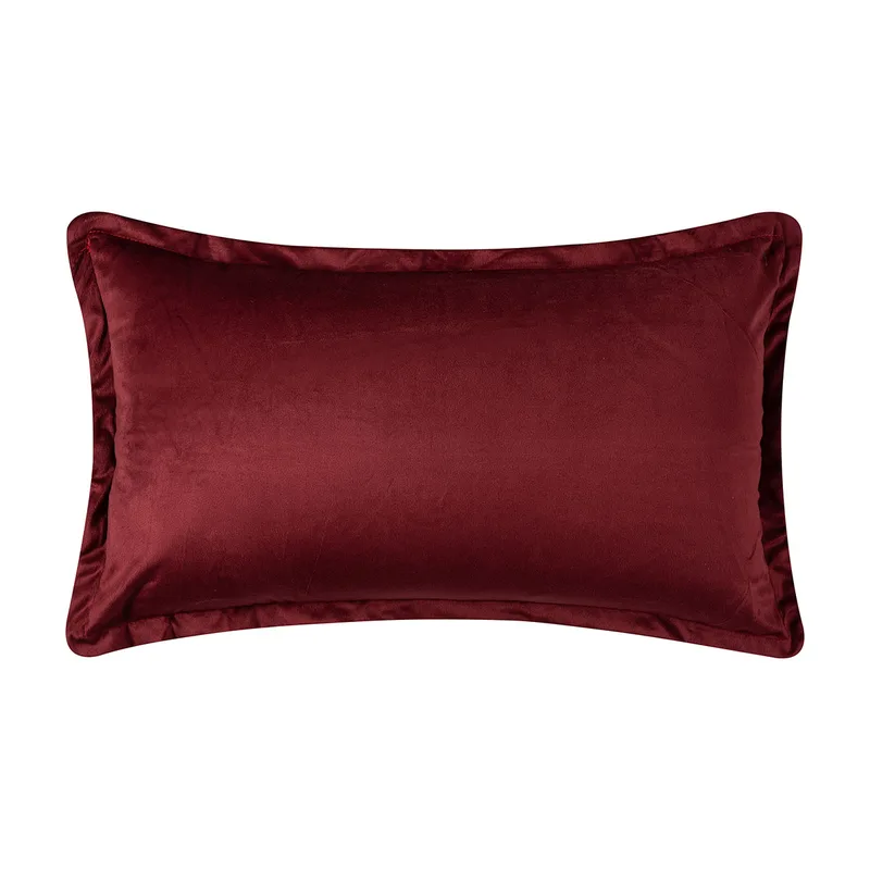 Διακοσμητική Μαξιλαροθήκη Βελουτέ (35x60) Silk Fashion A804 Μπορντώ
