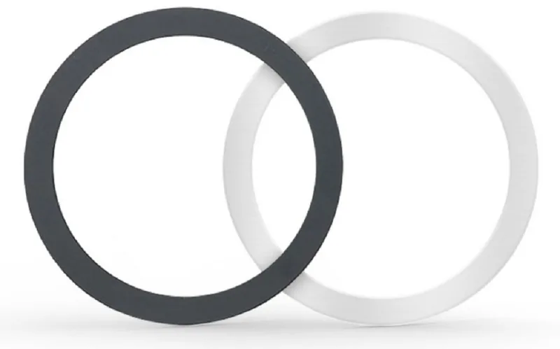 Tech - Protect MagMat Universal Magnetic Ring - Αυτοκόλλητος Μαγνητικός Δακτύλιος MagSafe - 2 Τεμάχια - Black / Silver (9589046921544)