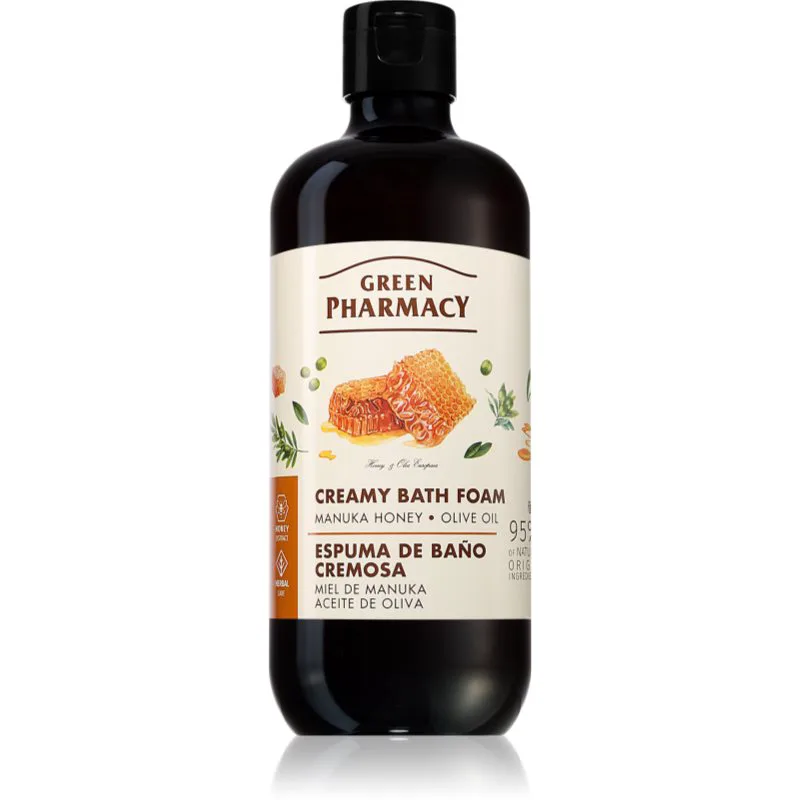 Green Pharmacy Manuka Honey & Olive Oil Bath Foam κρεμώδες αφρόλουτρο 500 ml