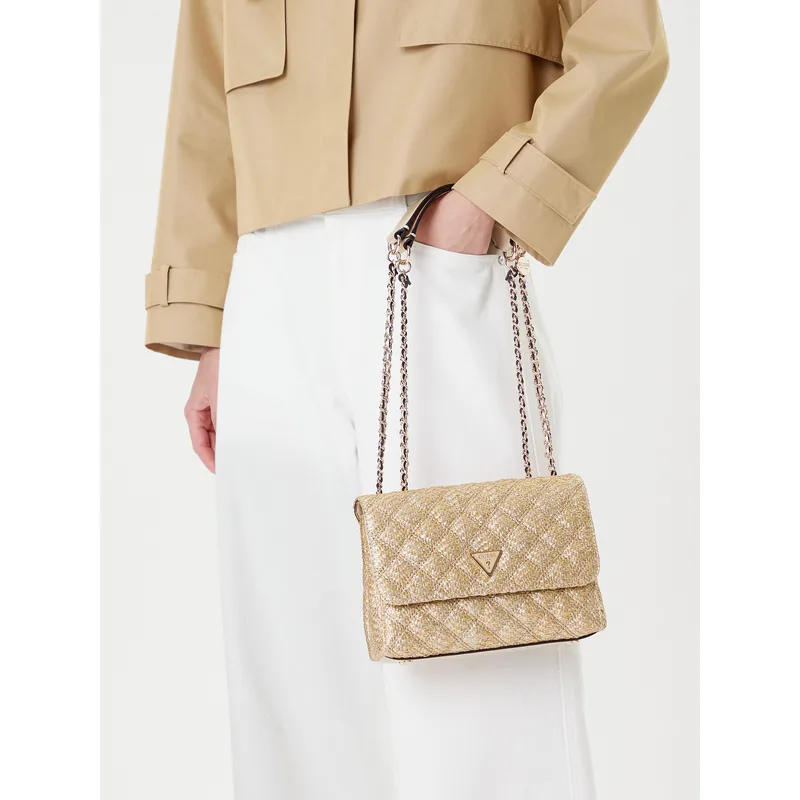 Τσάντα Guess Giully II HWQW96 73200 Χρυσό