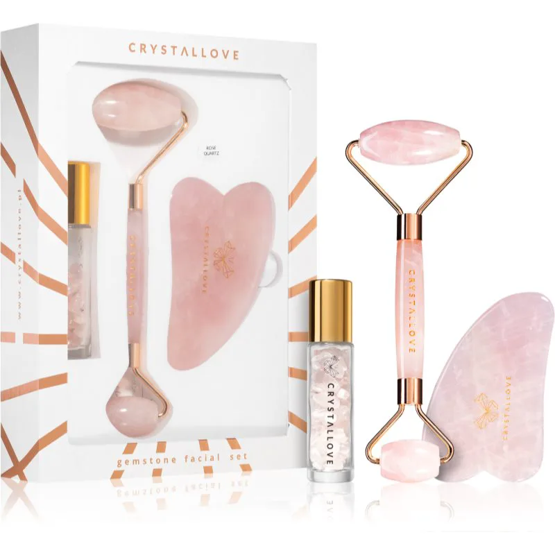 Crystallove Rose Quartz Beauty Set σετ για φροντίδα της επιδερμίδας