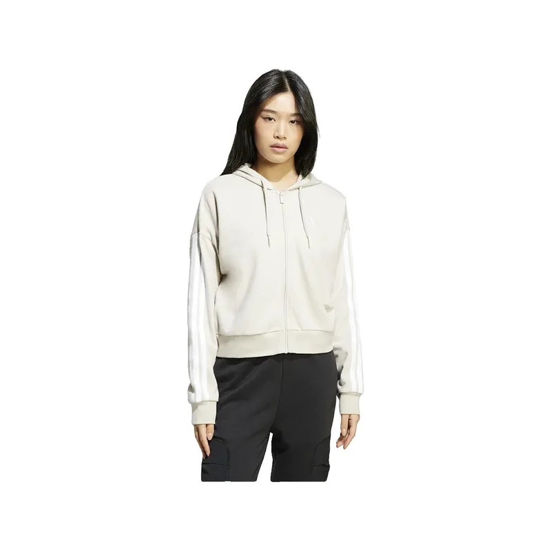 T-shirt με κουκούλα adidas Sweatshirt Essentials 3 Stripes beige