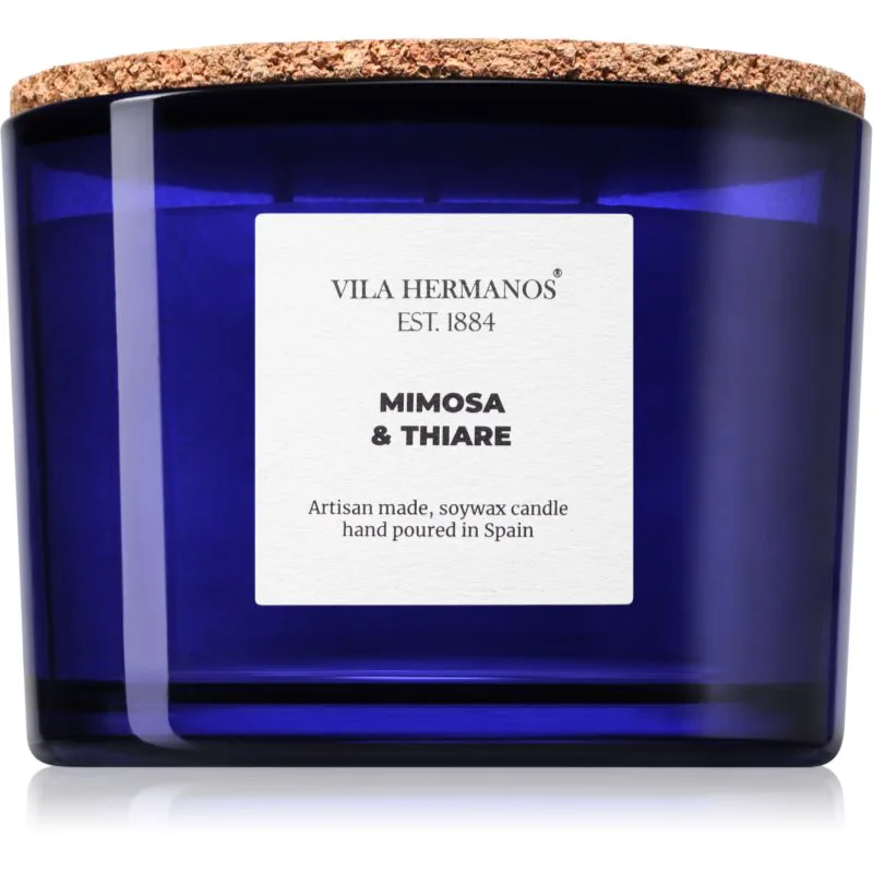 Vila Hermanos Apothecary Cobalt Blue Mimosa & Thiare αρωματικό κερί 350 γρ