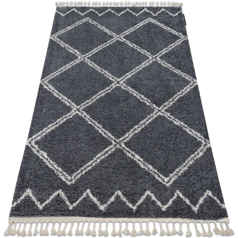 Χαλιά Rugsx Χαλί BERBER ASILA B5970 γκρι / λευκό 120x170 cm