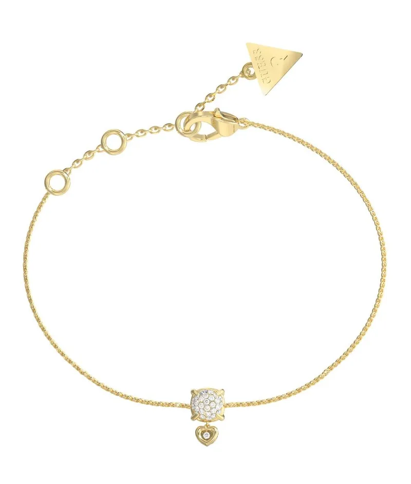 GUESS STEEL Βραχιόλι από Ανοξείδωτο ατσάλι Χρυσό JUBB05469JWYGL