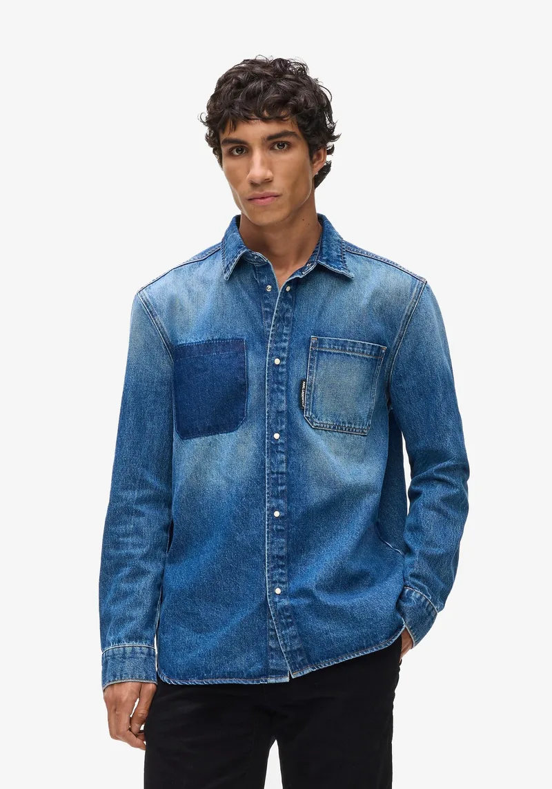 Karl Lagerfeld Πουκάμισο Denim - 605974 553874 650 Blue
