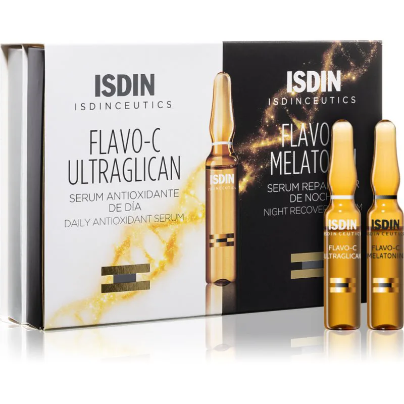 ISDIN Isdinceutics Flavo-C Day and Night ορός προσώπου μέρα και βράδυ 1 τμχ