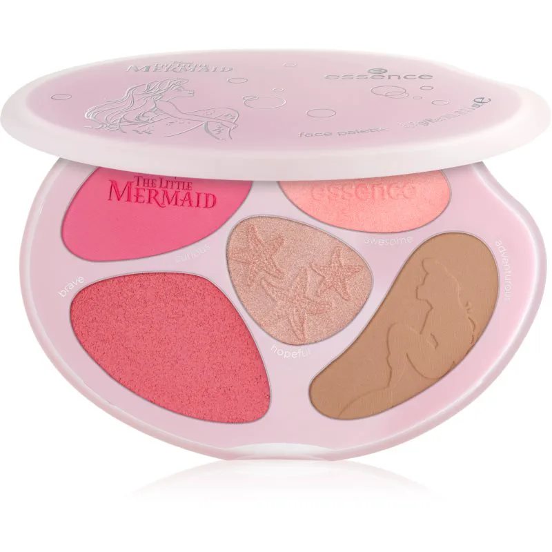 essence Disney The Little Mermaid Παλέτα για το πρόσωπο απόχρωση 01 The World Is My Oyster! 8.9 γρ