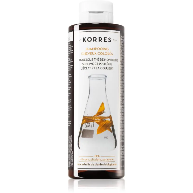 Korres Sunflower and Mountain Tea σαμπουάν για βαμμένα μαλλιά 250 ml