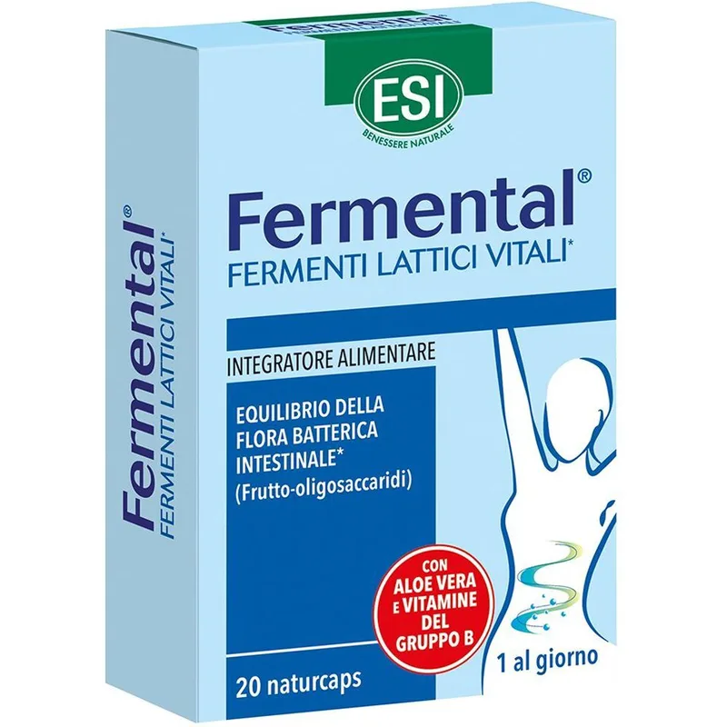 Esi Fermental Milk Enzyme Συμπλήρωμα Διατροφής, Προβιοτικών, Πρεβιοτικών & Συμπλέγματος Βιταμινών Β για την Ισορροπία της Εντερικής Βακτηριακής Χλωρίδας & Ενίσχυση του Ανοσοποιητικού 20caps
