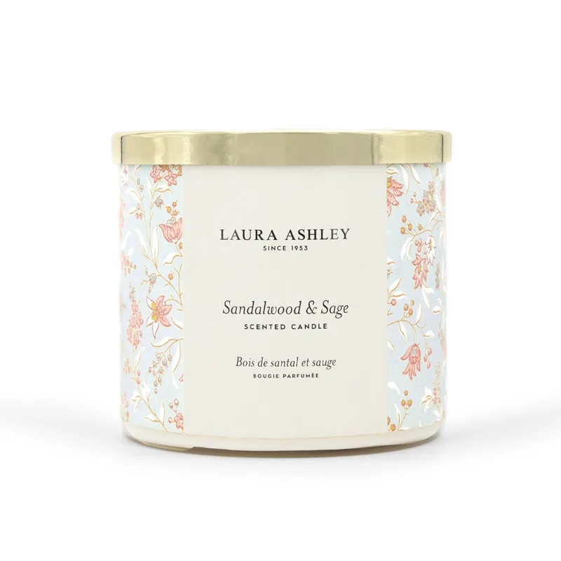 Laura Ashley Αρωματικό Κερί Sandalwood & Sage 400gr