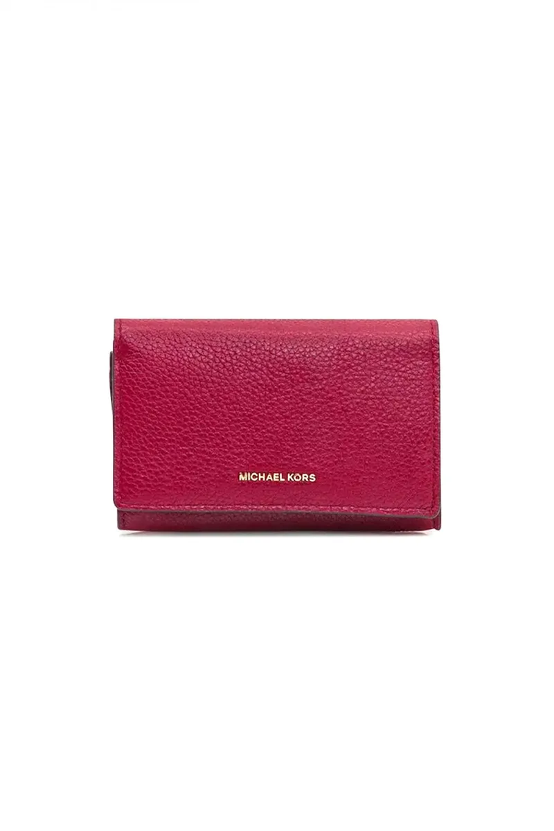 MICHAEL KORS ΠΟΡΤΟΦΟΛΙ JET SET METAΛΛΙΚΟ LOGO ΜΠΟΡΝΤΩ