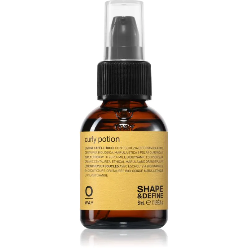 Oway Shape & Define Curly Potion στάιλινγκ φροντίδα για σπαστά και σγουρά μαλλιά 50 ml