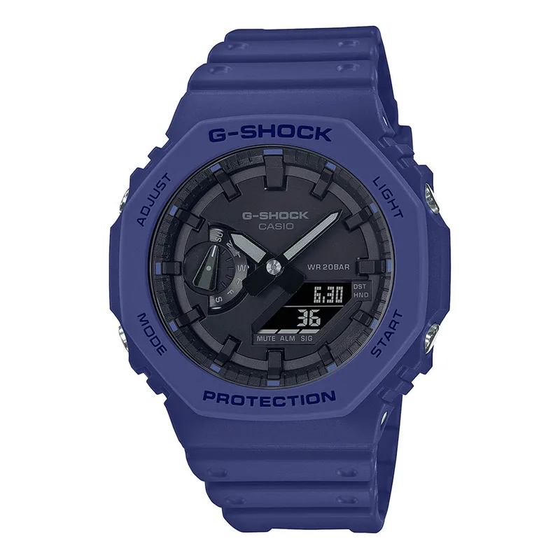 CASIO G-Shock AnaDigi Blue Rubber Strap GA-2100-2AER