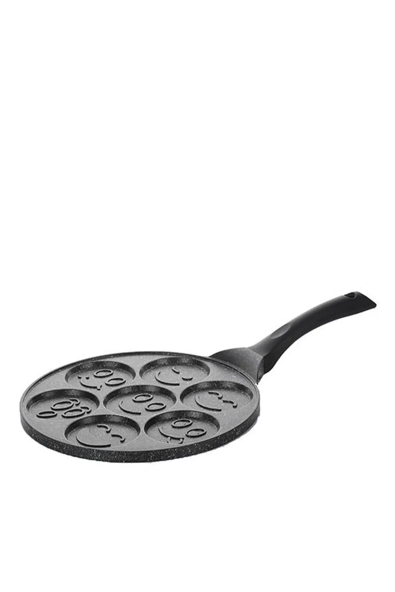 Τηγάνι Pancake Αντικολλητικό 7 θέσεων 26x26x0cm Μονόχρωμο GTR