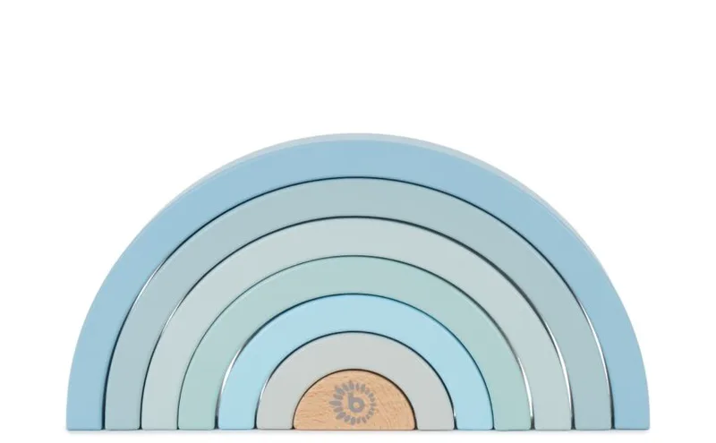 Bieco Ξύλινο Παιχνίδι Στοίβαξης Rainbow Blue