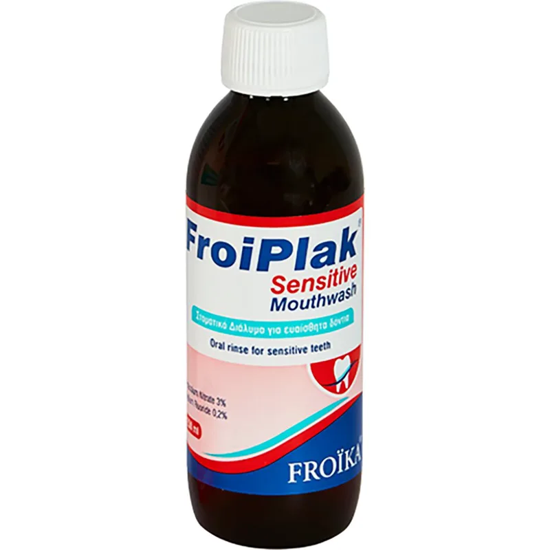 Froika FroiPlak Sensitive Mouthwash Στοματικό Διάλυμα για Ευαίσθητα Δόντια για Δροσερή Αναπνοή με Ευχάριστη Γεύση 250ml