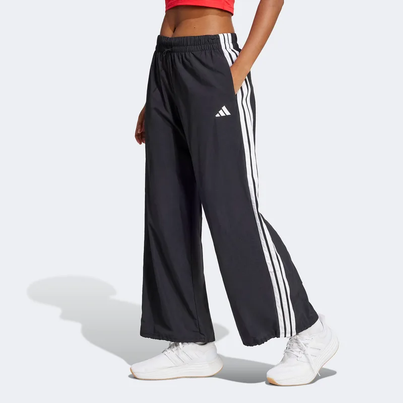 ADIDAS ESSENTIALS 3-STRIPES LIFESTYLE WOVEN PARACHUTE PANTS ΜΑΥΡΟ