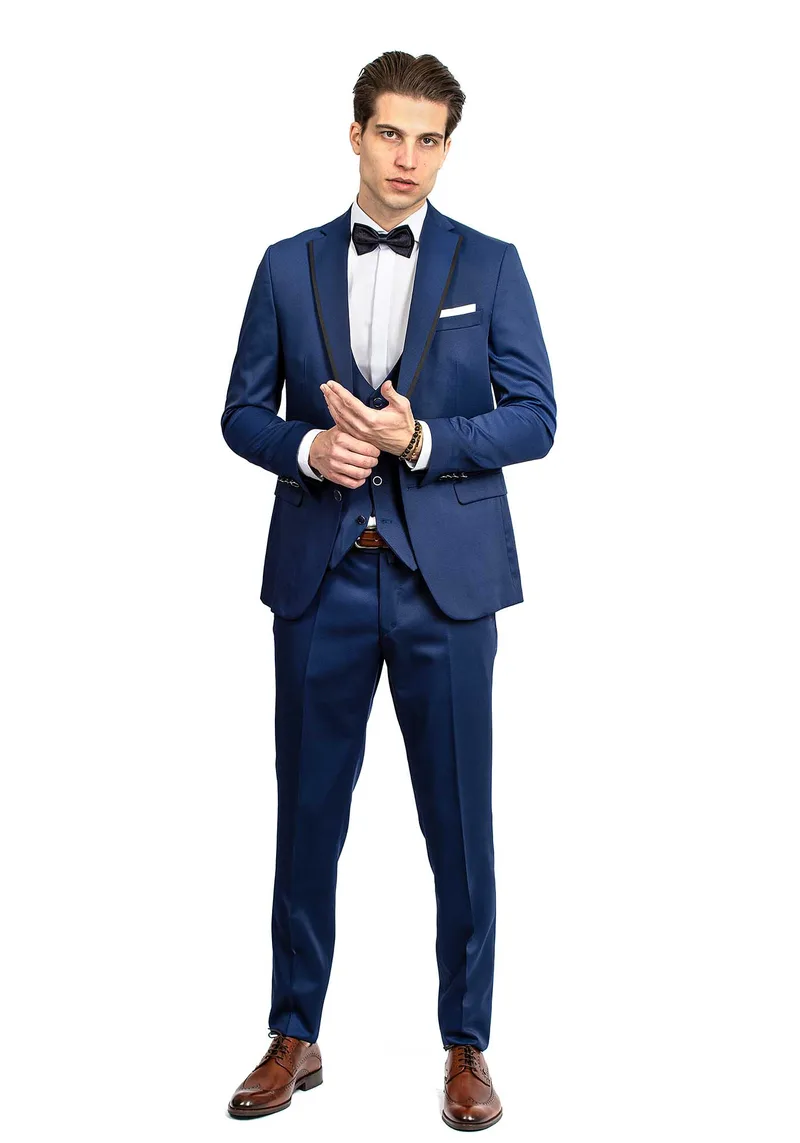 Fragosto Smokin της σειράς Suit - TUX1784 Blue Royal
