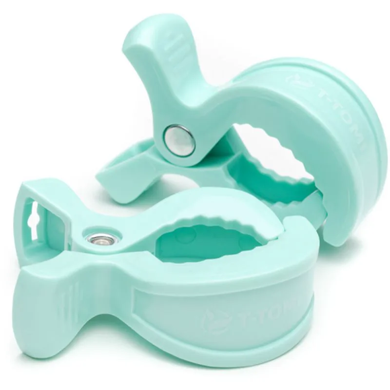T-TOMI Clip κλιπ καροτσιού Pastel mint 2 τμχ