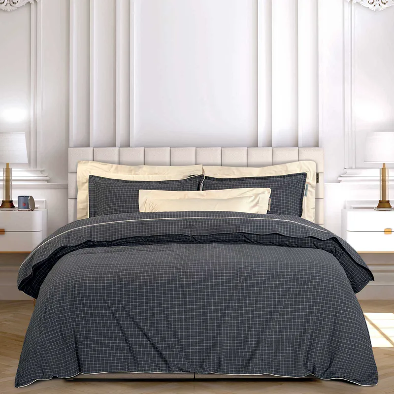 Σετ Παπλωματοθήκη Βαμβακερή Υπέρδιπλη 220x240εκ. Essential 2297 Black Greenwich Polo Club (Ύφασμα: Βαμβάκι 100%, Χρώμα: Μαύρο, Μέγεθος: Υπέρδιπλα) - Greenwich Polo Club - 206000202297