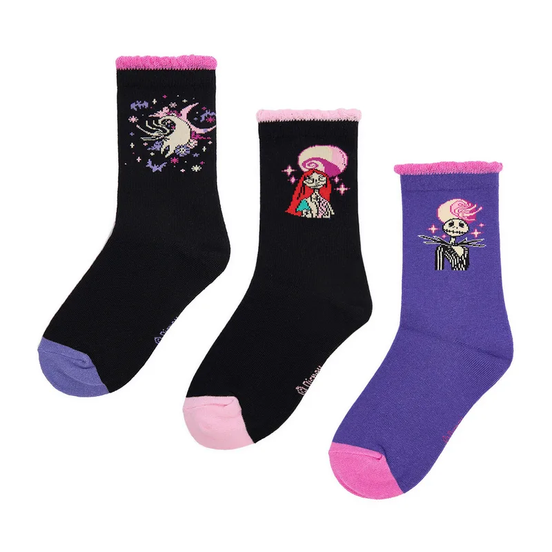 Κάλτσες κοντές NIGHTMARE BEFORE CHRISTMAS CEO-ACCCS-AW25-335NBC(3-PACK) Μαύρο