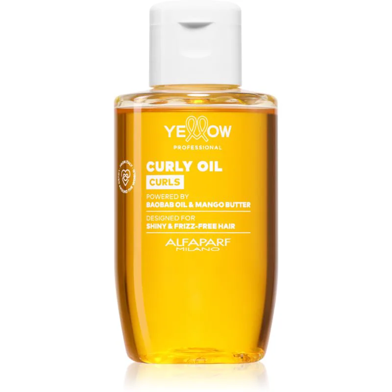 Yellow Professional Curls Curly Oil λαμπρυντικό λάδι για σγουρά μαλλιά 100 ml