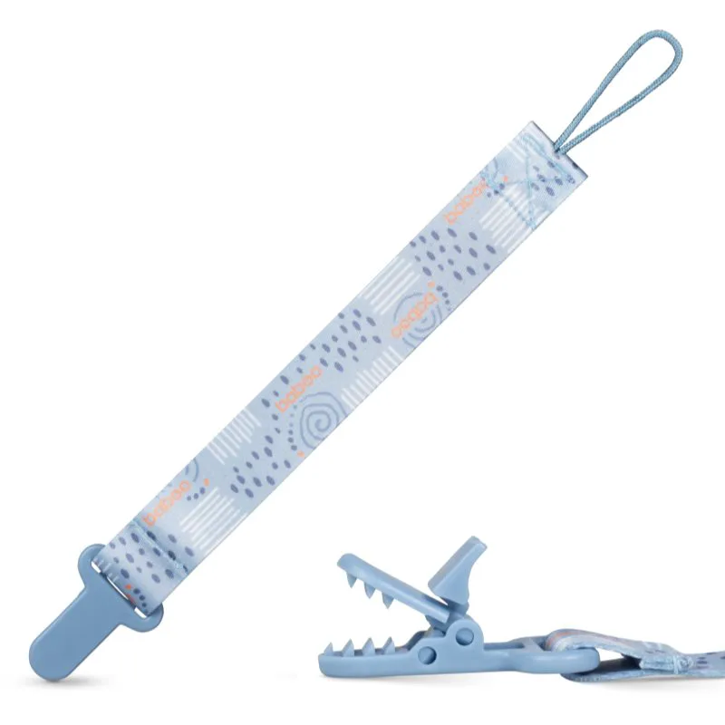 Baboo Textile Soother Holder κλιπ πιπίλας Blue Haze 1 τμχ