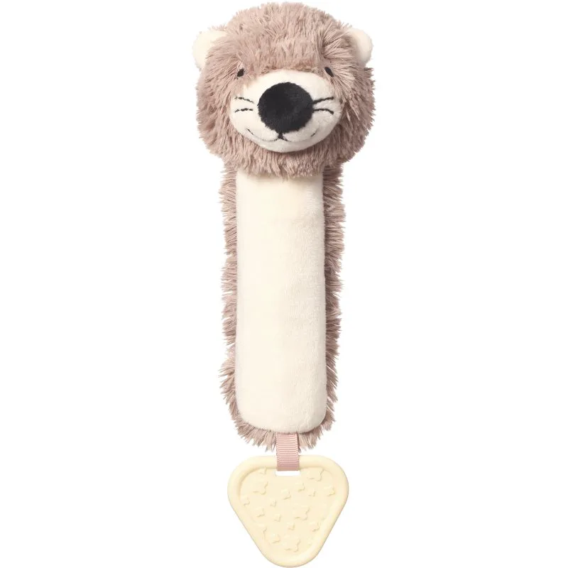 BabyOno Squeaky Toy with Teether παιχνίδι με ήχους με μασητικό Otter Maggie 1 τμχ