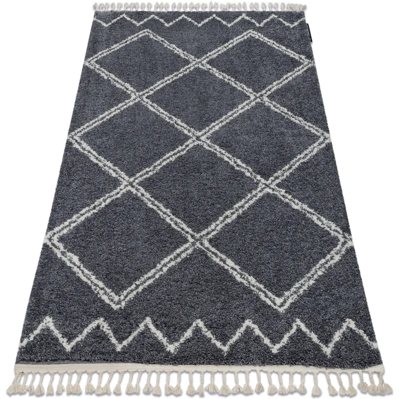 Χαλιά Rugsx Χαλί BERBER ASILA B5970 γκρι / λευκό 180x270 cm
