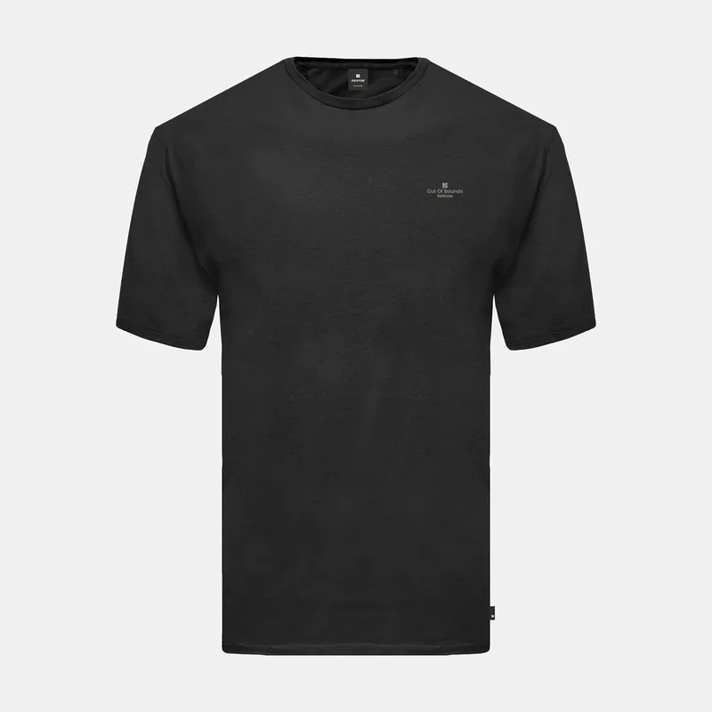 REBASE THIN HIGH DENSITY PRINT T-SHIRT ΜΑΥΡΟ