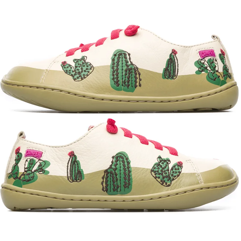 CAMPER Twins - Smart casual παπουτσια Για - Μπεζ, Μέγεθος 27, Smooth leather
