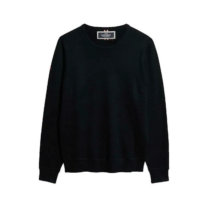 Πουλόβερ Superdry Pull Mérinos Noir