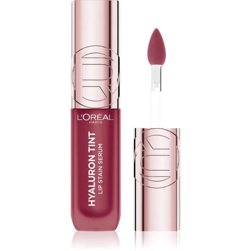 L’Oréal Paris Hyaluron Tint Lip Stain Serum υγρό κραγιόν με ενυδατικό αποτέλεσμα απόχρωση 490 Berry Jolie 5 ml