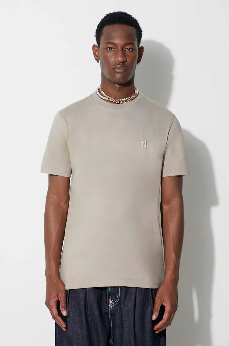 Βαμβακερό μπλουζάκι Norse Projects Johannes Organic