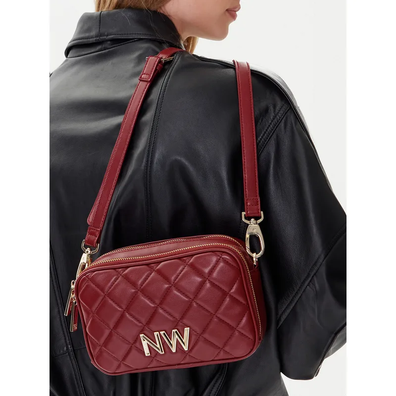 Τσάντα Nine West CEO-Greenwich-Glam-LX7669 Μπορντό