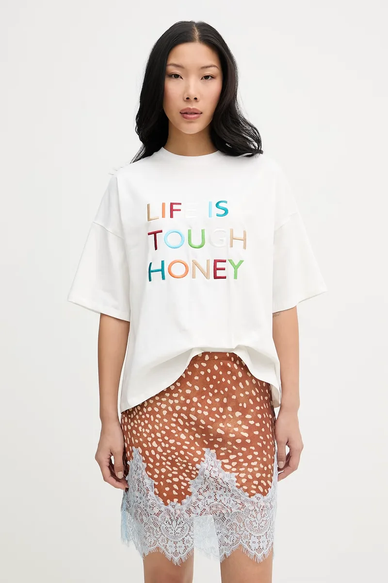 Never Fully Dressed oversize t-shirt γυναικείο βαμβακερό με ελαστάν