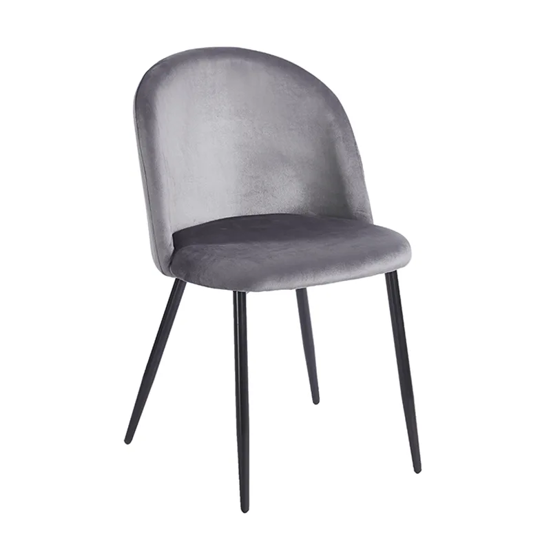 RIO GREY VELVET ΥΦΑΣΜΑ ΚΑΡΕΚΛΑ ΜΕΤΑΛΛΙΚΗ 50X52X81εκ.