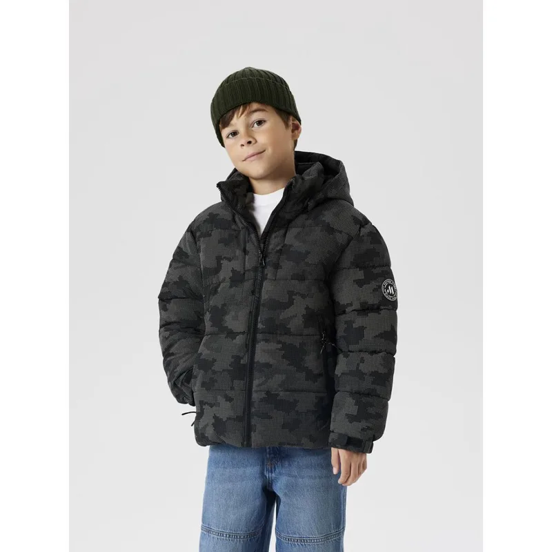 Μπουφάν puffer αγόρι name it-13243950-Black