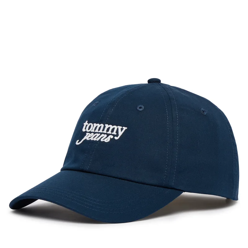 Καπέλο Jockey Tommy Jeans Scri AW0AW18358 Σκούρο μπλε