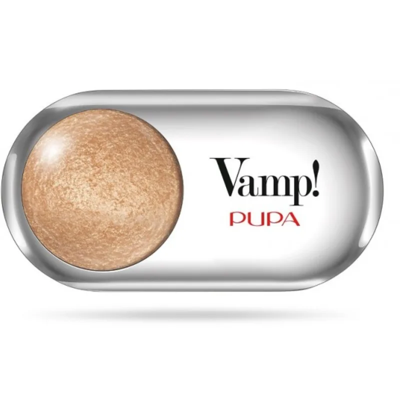 Pupa Vamp (Compact Eyeshadow) 1.5g - Shade:202 Precious Gold - Wet & Dry