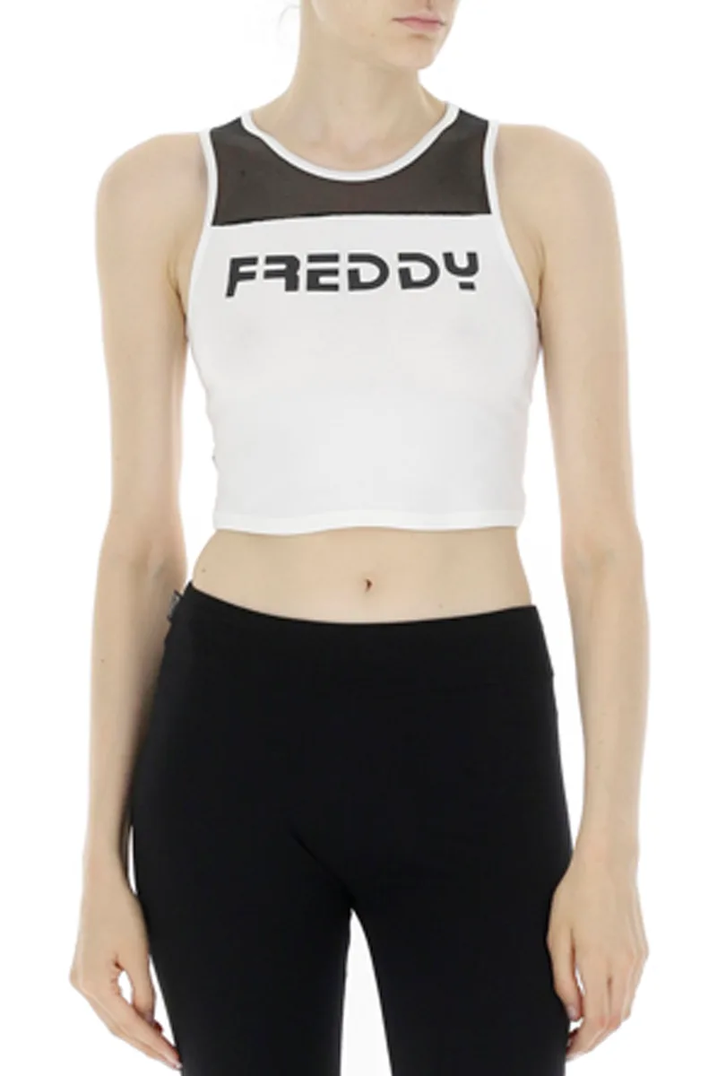 Μπλούζα Αμάνικη Freddy Με Mesh Λαιμόκοψη S2WMAK1-W40 Γυναικείο