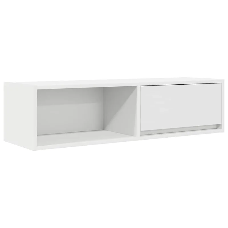 vidaXL ντουλάπι τηλεόρασης Λευκό 100x31x25,5 cm Ξύλινη κατασκευή